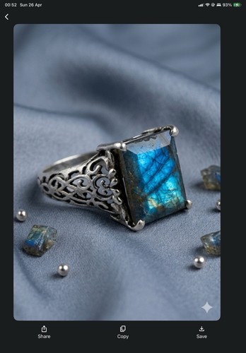 Superbe labradorite bague - labradorite,