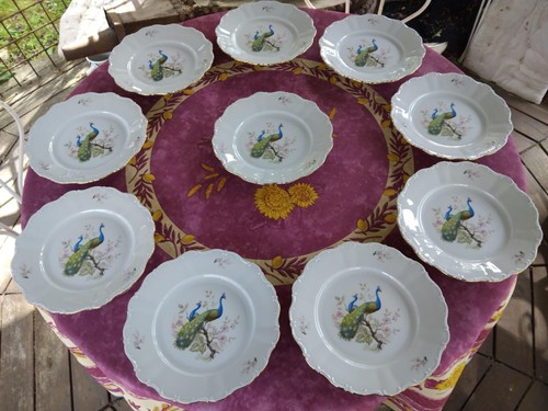 Assiettes plates porcelaine - plates,