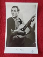 CP CARTE POSTALE PHOTO TINO ROSSI A LA GUITARE  ARMAL 72