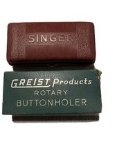 2 vintage buttonholers Singer and greist (1940s)