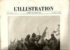 Journal L'Illustration 1917. Artillerie Antiaérienne.26 pages. Belles Photos.