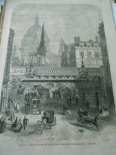 Gravure 1864 - Nouveau Pont de