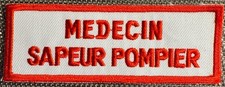 ECUSSON PATCH MEDECIN SAPEUR  POMPIER  (ÉCU 88)