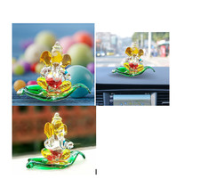 Pièce maîtresse élégante Ganesha en cristal de 2,5 " pour tableau de bord...