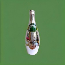 bouteille factice perrier argentée design siamo
