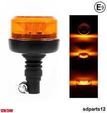 Gyrophare Led Orange 12V 24V ECE E9 R65 Balise 4 Modes Camion Tracteur Bus