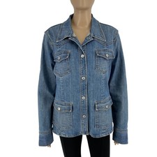 Veste En Jean Stretch Bleu Pour Femme GAP Taille L