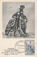 CARTE MAXIMUM 1ER JOUR CELIMENE DANS LE MYSANTHROPE DE MOLIERE - PARIS 19/09/53