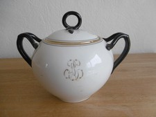 SUCRIER BOULE ANCIEN FAIENCE FINE.