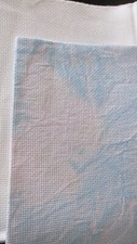 Coupon toile aida 5,5 effet nuage broderie point de croix 44 cm / 33 cm