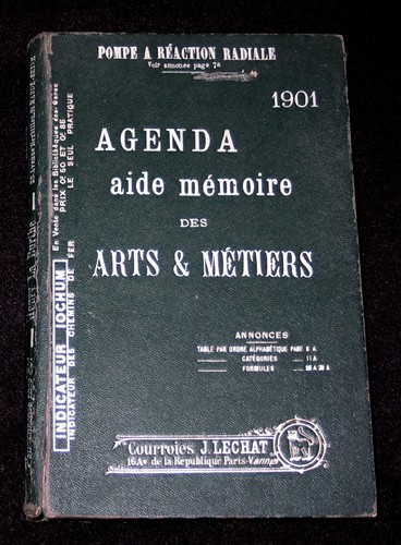 Agenda 1901 aide - -mémoire, arts