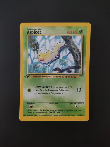 Carte pokémon aspicot - carte,