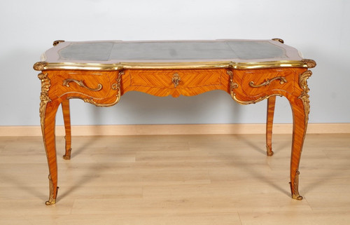 Bureau plat louis bois - xv, en