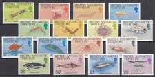 26599/ BRITISH ANTARCTIC – SEA LIFE – Y&T # 128 / 143 COMPLETE MINT MNH