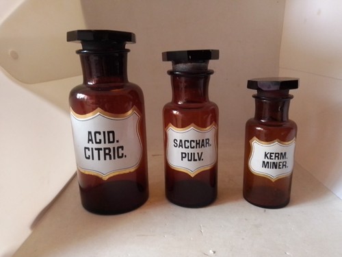 Ancien flacon pharmacie - ancien,