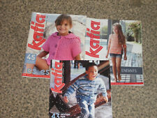 lot 3 catalogues tricot enfant  " KATIA " Livraison gratuite