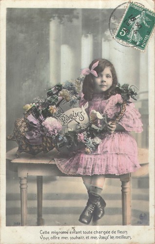 Easter little girl - easter, elegant