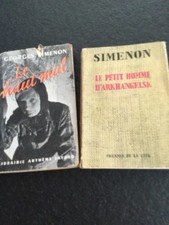 Georges Simenon  lot 2 livres le Haut-mal et le petit homme d’arkhangelsk