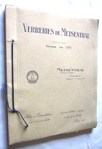 Catalogue ancien verreries - catalogue,