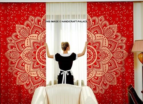 Rideau tapisserie mandala - rideau,