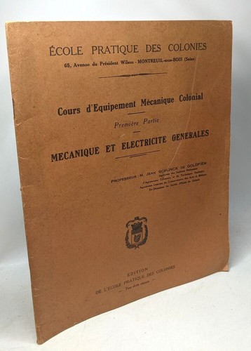 Mécanique électricité - et,