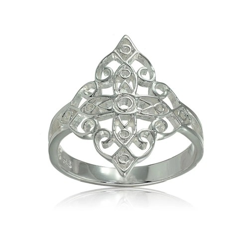 Bague croix celtique trèfle - croix,