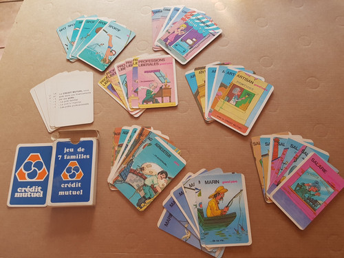 Jeu cartes ancien - jeu, 7