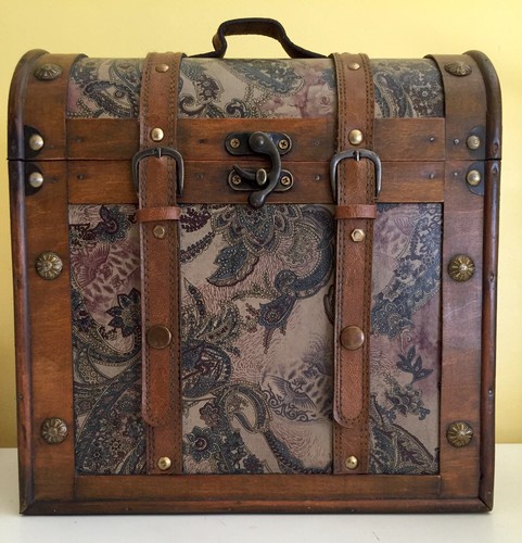 Mallette coffre vintage - coffre,