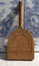 ANCIEN BATTOIR DE LAVANDIÈRE PUBLICITAIRE SAVONNERIE DE MEZY  ART POPULAIRE XIXe