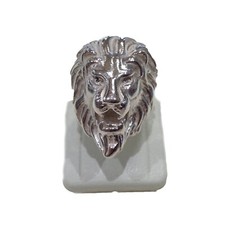 Bague Tête De Lion En Argent