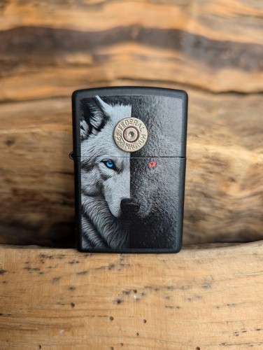 Zippo lighter with - lighter, wolf