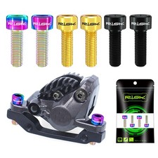 4X boulons de fixation d'étrier de frein Titanium Ti M6x16/18/20mm Vis MTB