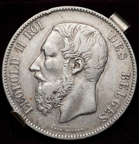 Piece francs belge 1873 - 5,