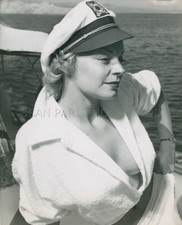 SEXY PIN-UP 1950s PHOTO ORIGINAL BUSTY MODEL : CHRIS