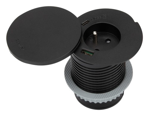 Prise encastrée ports usb - encastrée, +