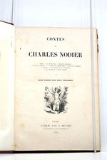 LIVRE ANCIEN NODIER CONTES