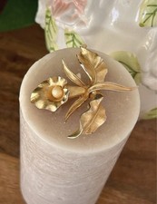 Broche vintage Orchidée