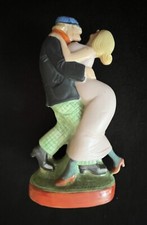 Schafer and vater flacon figurine porcelaine bisque Danseurs
