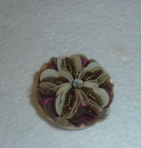 Exceptionnelle broche fleur - fleur, en