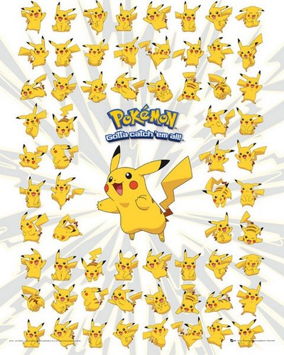 Pokemon pikachu affiche - -,
