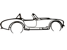 SHELBY AC COBRA 427 S/C wall art, décor mural plastique longueur 38 cm