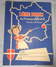 ANCIEN PROTEGE CAHIER PUBLICITAIRE MERE PICON FROMAGE Hte SAVOIS SOPOGA 1950