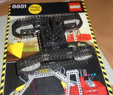Lego 8851 Technic excavator 1984 notice et partie basse chenilles