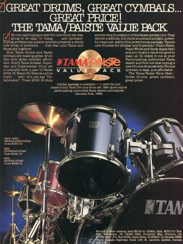 1986 print tama - ad, of