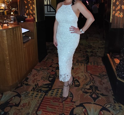 Robe soirée blanche - blanche, en