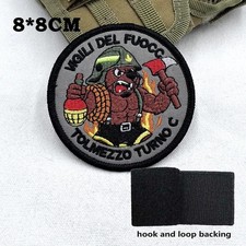 Patch Vigili del Fuoco – Tolmezzo Turno C Pompiers Italie 8x8cm Velcro©