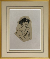 GEORGES GOURSAT dit SEM (1863-1934) DESSIN ORIGINAL LA COMTESSE SFORZA (325)