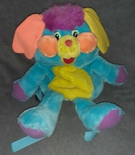 Sac à dos Peluche Popples Bleu Vintage C-5 no Rose Bisounours Kiki Nombrilou