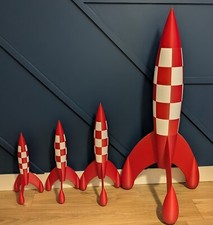 Fusée inspiration tintin jusqu'a 150Cm