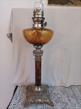 GRANDE LAMPE À PÉTROLE NON ÉLECTRIFIÉE. 70 CM.